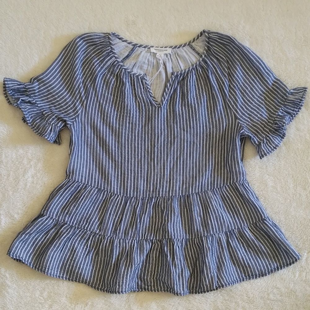 beachlunchlounge🏖️ Akia Ruffled Tiered Top - NWT - Picture 11 of 15
